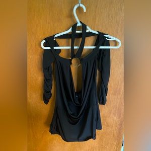 Sexy black top with staps